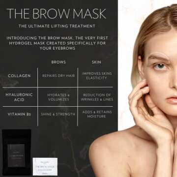 Sarah Maxwell Brow Mask for Full & Vibrant Eyebrows – 10 Pack