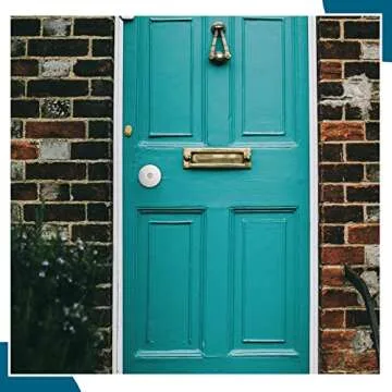 2 Set Door Hole Cover Plate 2-5/8" Diameter Door Hole Filler Plate Stainless Steel Knob, Increase Home Security on Entry, Silver