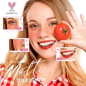 bayfree Lip Tint Stain Set, Lip Stain Long Lasting Waterproof, Lightweight, Non-sticky, Transfer-Proof, Matte Finish Lip Makeup (fruit platter)