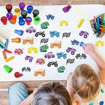 Fun Monster Truck Stampers Set - Perfect Gift for Kids!