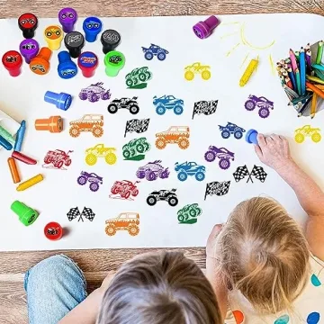 Fun Monster Truck Stampers Set - Perfect Gift for Kids!