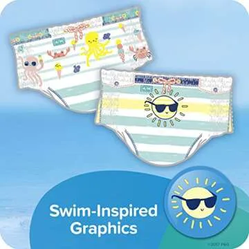 Swim Diapers Size 5 (> 31 Pound) - Pampers Splashers Disposable Swim Pants, Large (34 Count)