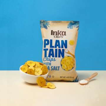 Inka Crops Sea Salt Plantains, 4-Ounce bags (Pack of 12)