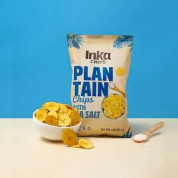 Inka Crops Sea Salt Plantains, 4-Ounce bags (Pack of 12)