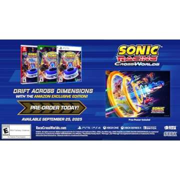 Sonic Racing: CrossWorlds Amazon Exclusive Edition - Nintendo Switch