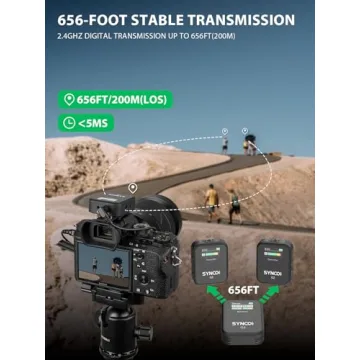 SYNCO G2(A2) Wireless Lavalier Mic - 656FT Range