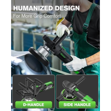 Ginour 6 Inch Dual Action Car Buffer Polisher with 5 Pads