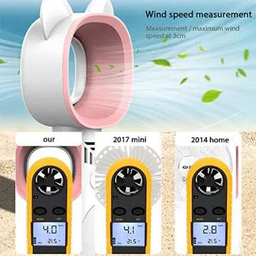 Cool USB Mini Handheld Bladeless Fan Portable and Rechargeable