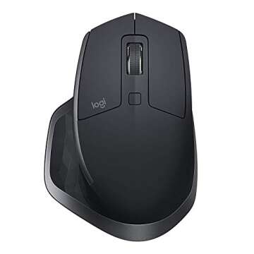 Logitech MX Master 2S Wireless Mouse with Flow Cross-Computer Control and File Sharing for PC and Mac, Graphite