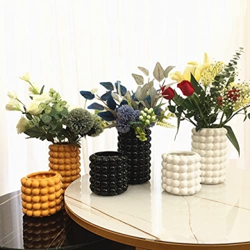 Anding White Vase Elegant Ceramic Home Decor Decorative Flowerpot