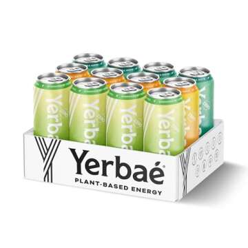 Yerbaé Energy Beverage - Variety Flex Pack, 0 Sugar, 0 Calories, 0 Carbs. Yerbae is Energized by Ye...