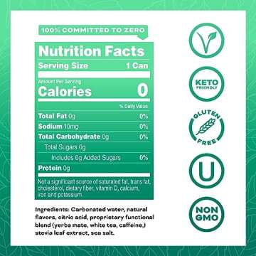 Yerbaé Energy Beverage - Variety Flex Pack, 0 Sugar, 0 Calories, 0 Carbs. Yerbae is Energized by Yerba Mate, Plant-Based, Healthy Alternative to Sugary Energy Drinks, 16oz cans (12 Pack)