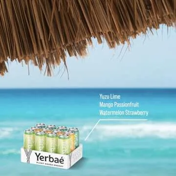 Yerbaé Energy Beverage - Variety Flex Pack, 0 Sugar, 0 Calories, 0 Carbs. Yerbae is Energized by Yerba Mate, Plant-Based, Healthy Alternative to Sugary Energy Drinks, 16oz cans (12 Pack)
