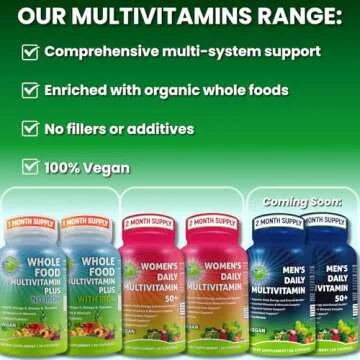Vegan Whole Food Multivitamin with Iron - Daily Nutritional Support for All