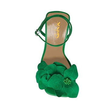 XYD Elegance Floral Open Toe High Stiletto Party Sandals