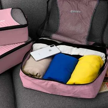 Gonex Packing Cubes - 9 Set Lightweight Travel Organizers