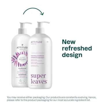 ATTITUDE Moisture Rich Hair Conditioner, For Dry and Damaged Hair, Naturally Derived Ingredients, Ve...