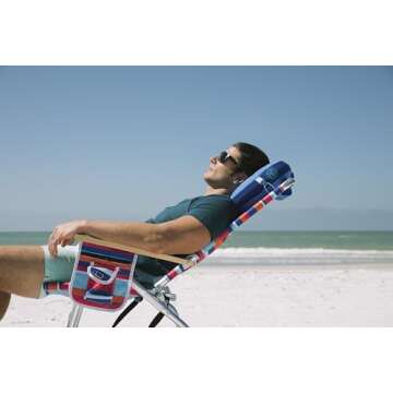 Ballast Beach Pillow – Inflatable Beach Pillow, Camping Pillow, Pool Pillow, Ultra Soft and Durable Pillow That Won’t Blow Away on Windy Beaches (Blazing Sunset)