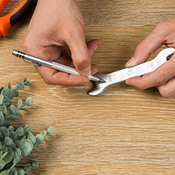 IMT Tungsten Carbide Tip Scriber 2 Pack, Hand Drill Aluminium Etching Engraving Pen with Clip and Magnet for Glass/Ceramics/Metal Sheet, Extra 2 Replacement Marking Tip