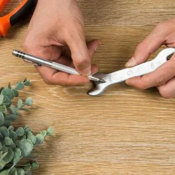 IMT Tungsten Carbide Tip Scriber 2 Pack, Hand Drill Aluminium Etching Engraving Pen with Clip and Magnet for Glass/Ceramics/Metal Sheet, Extra 2 Replacement Marking Tip