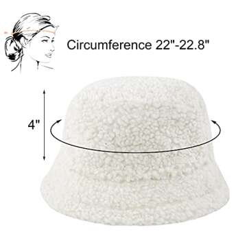 Women's Warm Vintage Cloche Bucket Hat for Winter