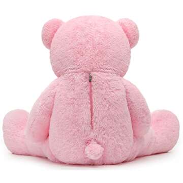 MorisMos Giant Teddy Bear Stuffed Animals Pink Plush Toy for Girlfriend, Big Teddy Bear 4ft Gifts for Kids, 47inch