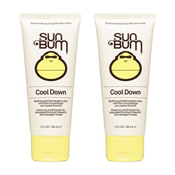 Sun Bum Cool Down Aloe Vera Lotion 2 Pack with Cocoa Butter for Soothe and Hydrate