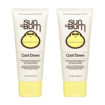Sun Bum Cool Down Aloe Vera Lotion 2 Pack with Cocoa Butter for Soothe and Hydrate