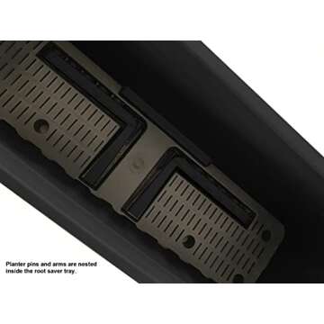 Apollo Exports International AP-30311 24" Adjustable Railing Planter, Ratan Look, Grey, Rectangular Shape