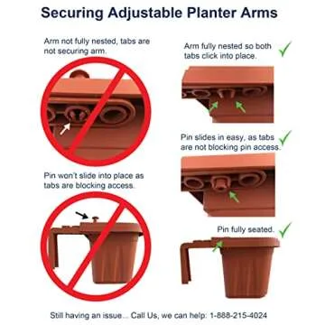 Apollo Exports International AP-30311 24" Adjustable Railing Planter, Ratan Look, Grey, Rectangular Shape