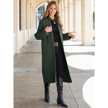 Stylish ANRABESS Women Knit Long Cardigan for Fall