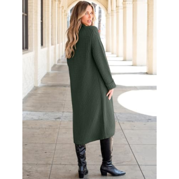 Stylish ANRABESS Women Knit Long Cardigan for Fall