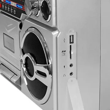 Victrola Retro Bluetooth Boombox with Cassette Player