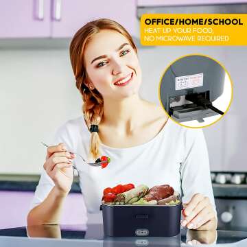 Electric Lunch Box 1.8L Upgraded 50W Portable