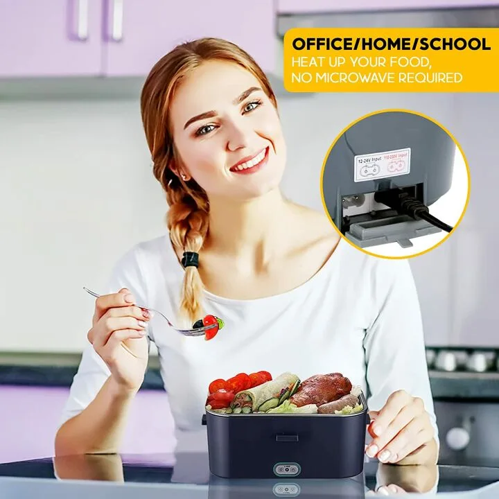 Electric Lunch Box 1.8L Upgraded 50W Portable