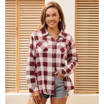 Alex Vando Women's Flannel Shirt - Stylish Comfort for All