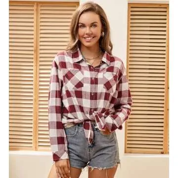 Alex Vando Women's Flannel Shirt - Stylish Comfort for All