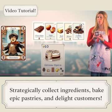 Paris Pastries - Charming Bakery Card Game | Cozy Strategy for Family & Couples (8+, 2-6 Players)