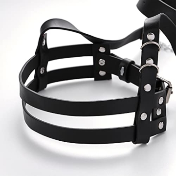 Stylish Asooll Punk Leather Waist Leg Body Belt for Women