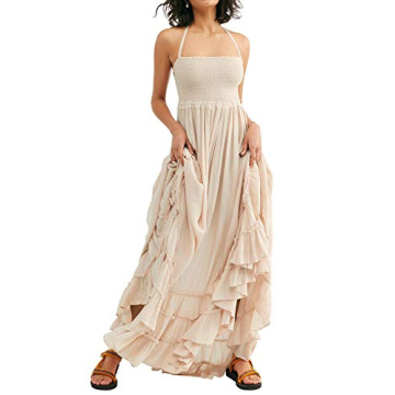 R.Vivimos Women's Summer Boho Backless Maxi Dress