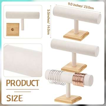 Marsui 8 Pcs Jewelry Display Holder Set for Organizing Jewelry