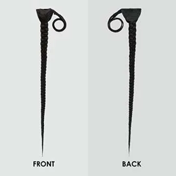 GLAM21USA 42 Inch Braided Clip in Ponytail Extensions