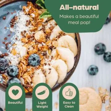 Jumbo Coconut Bowl with Serving Utensils – Eco-Friendly Design