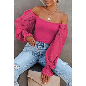 Zeagoo Elegant Thong Bodysuit with Mesh Sleeves for Women