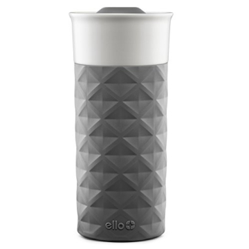Ello Ogden 16 oz Ceramic Travel Mug Gray BPA Free