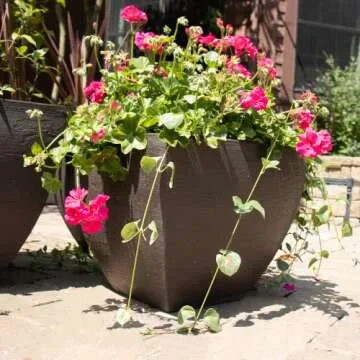 Stylish Tusco 16-Inch Modern Square Planter for Home Decor