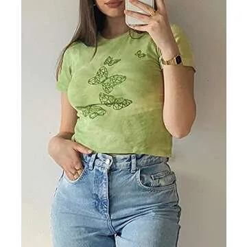 Stylish Green Butterfly Shirt for Casual Fashion Lovers