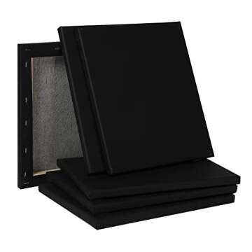 Zingarts Black Canvas 16x20 - Perfect for Painting