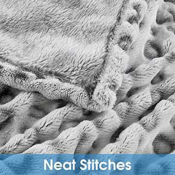 HOMEIDEAS Fleece Flannel Printed Blanket Twin Size, 50X60 Inches Soft Lightweight Microfiber Throw Blanket for Couch/Sofa/Bed for All Season, Leopard/Cheetah, Grey