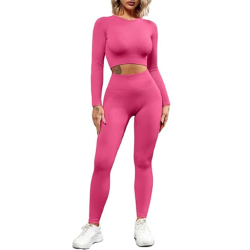 QINSEN Women's Seamless Workout Outfit - Style Meets Comfort